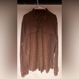 Stoic button down shirt. Used good condition. XL. Brown.